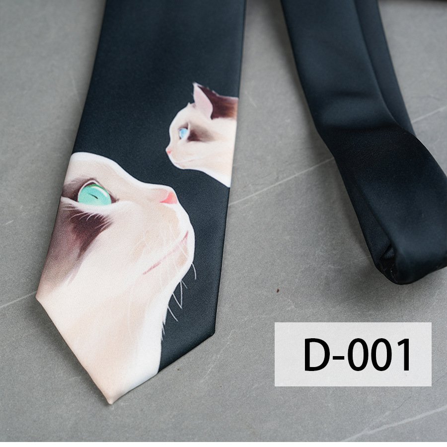 Strange printed tie personalized neck tie