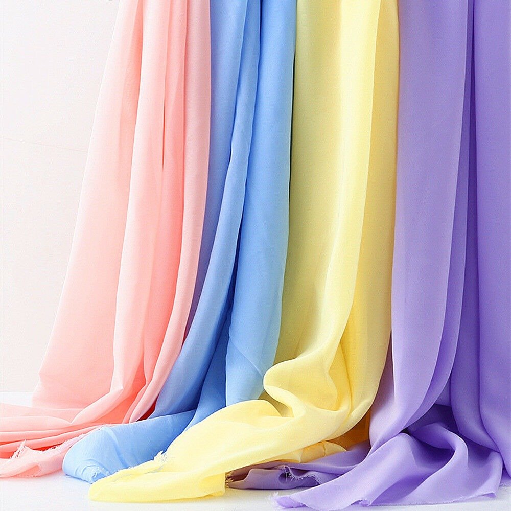 Wholesale Chiffon Fabric 100% Polyester Silk Chiffon Fabric Textile for Curtain Fabric