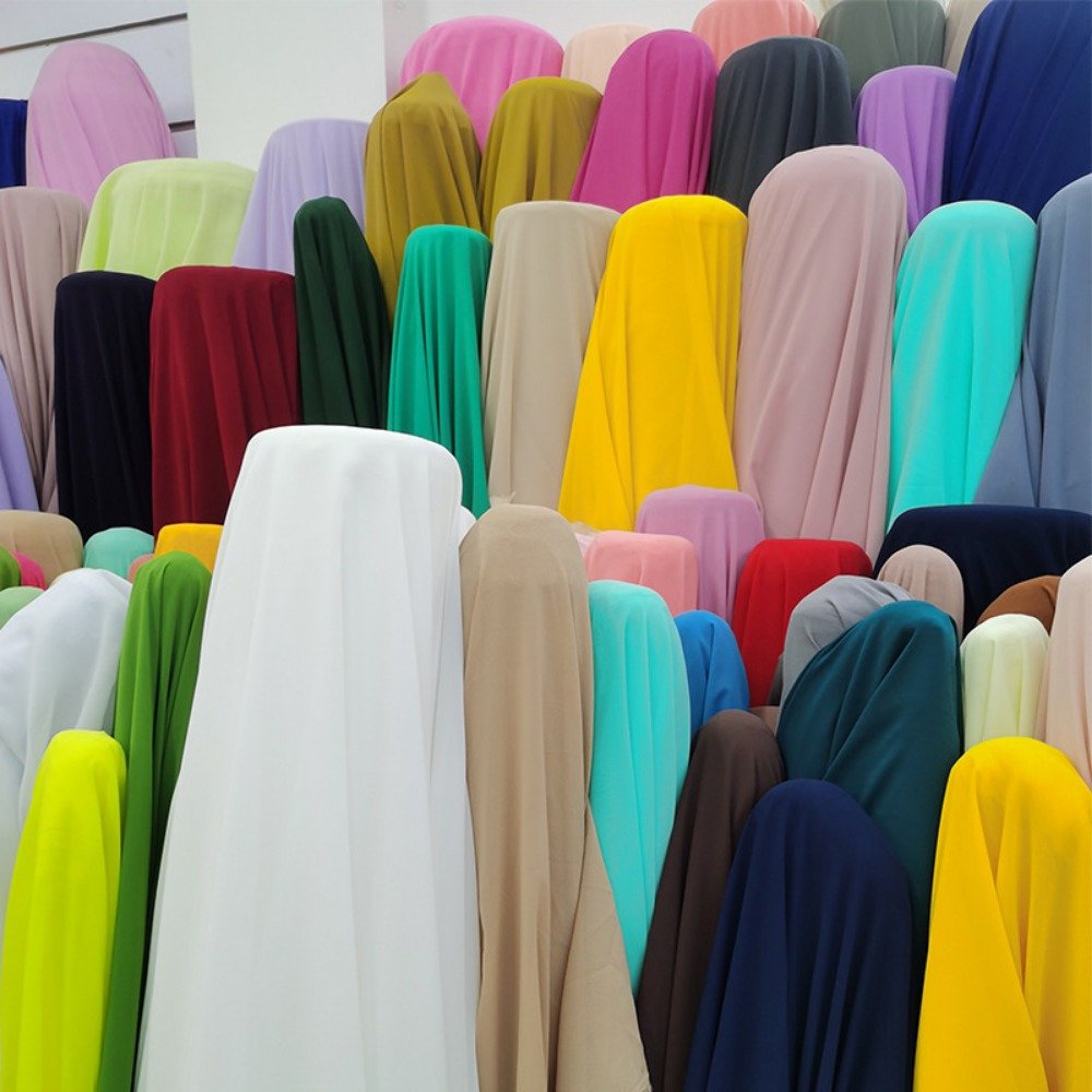 Wholesale Chiffon Fabric 100% Polyester Silk Chiffon Fabric Textile for Curtain Fabric
