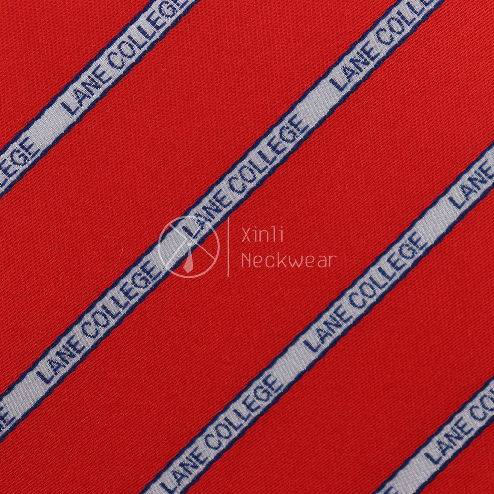 Hot Selling Microfiber Jacquard Self Tie Bow Ties Wholesale Custom Red College Logo Cheap Tie Set for Men
