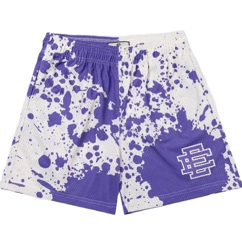 top quality Printed 5 Inch Inseam Sublimated Double Lined Layer Polyester Blank Men's Custom Print Mesh Shorts With Pockets