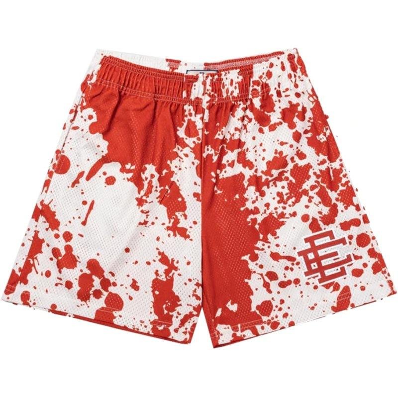 top quality Printed 5 Inch Inseam Sublimated Double Lined Layer Polyester Blank Men's Custom Print Mesh Shorts With Pockets