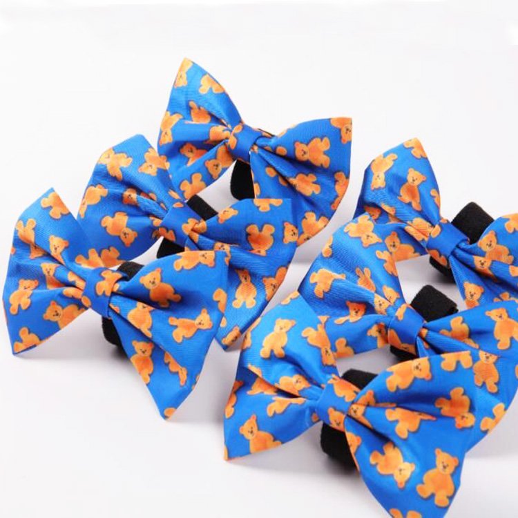 Custom Wholesale Pet Bowtie Puppy Adjustable Dog Collar Detachable Bow Tie