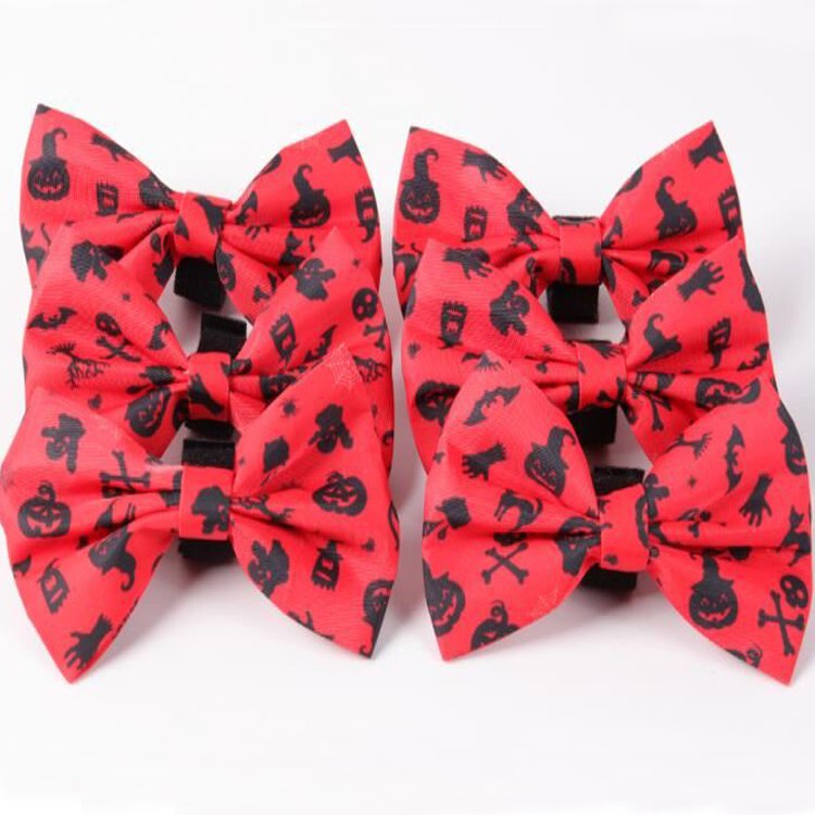 Custom Wholesale Pet Bowtie Puppy Adjustable Dog Collar Detachable Bow Tie