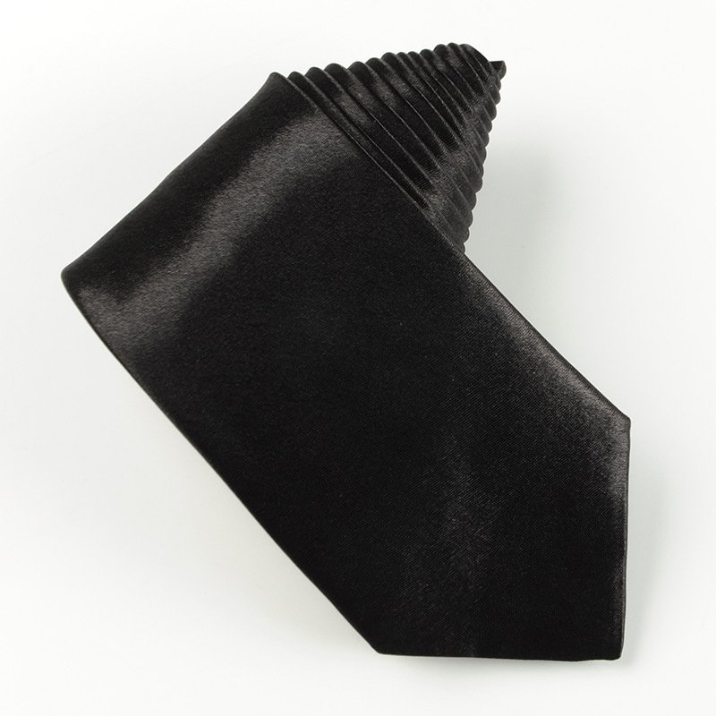 Qushine Classical Solid Color 8cm Width Tie Cotton Linen Polyester Silk Neckties Business profession For Men