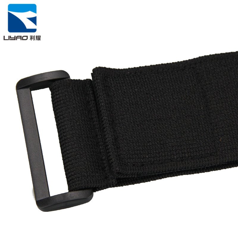 Custom Size Widely Use Woven Knitting Folding Elastic Band/Hook And Loop Cable Tie Storage strap Elastic wire storage strap