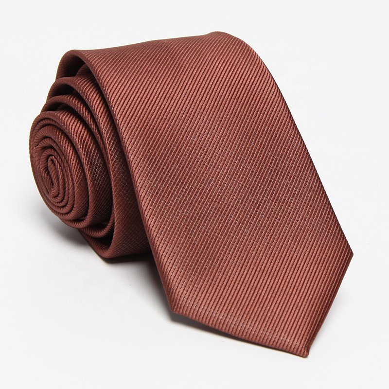 6cm classical brown mens solid plain neck tie wedding groom ties corbata neckties corbatas for men