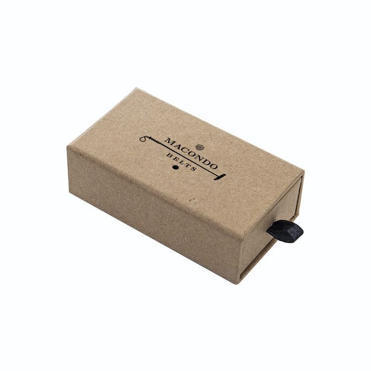 Eco-friendly kraft paper belt box packaging with foam inlay