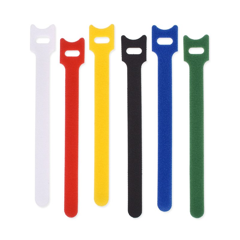 custom adhesive Hook and Loop Straps Reusable Cinch Straps Nylon Hook and Loop Fastener Cable elastic Straps tela velcroes