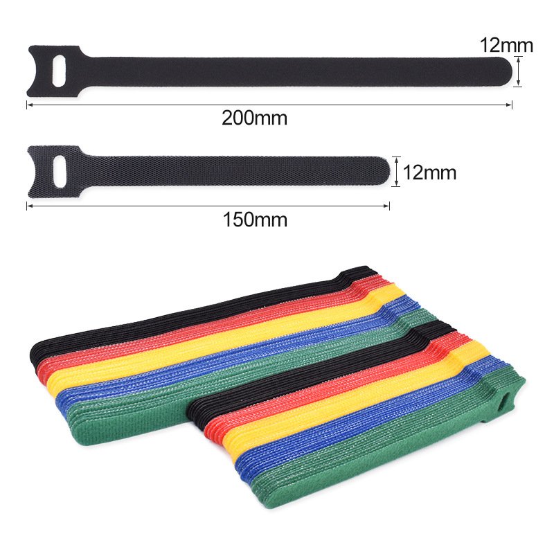 custom adhesive Hook and Loop Straps Reusable Cinch Straps Nylon Hook and Loop Fastener Cable elastic Straps tela velcroes