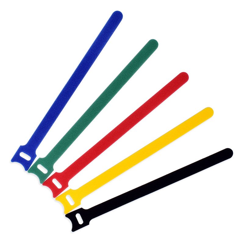 custom adhesive Hook and Loop Straps Reusable Cinch Straps Nylon Hook and Loop Fastener Cable elastic Straps tela velcroes