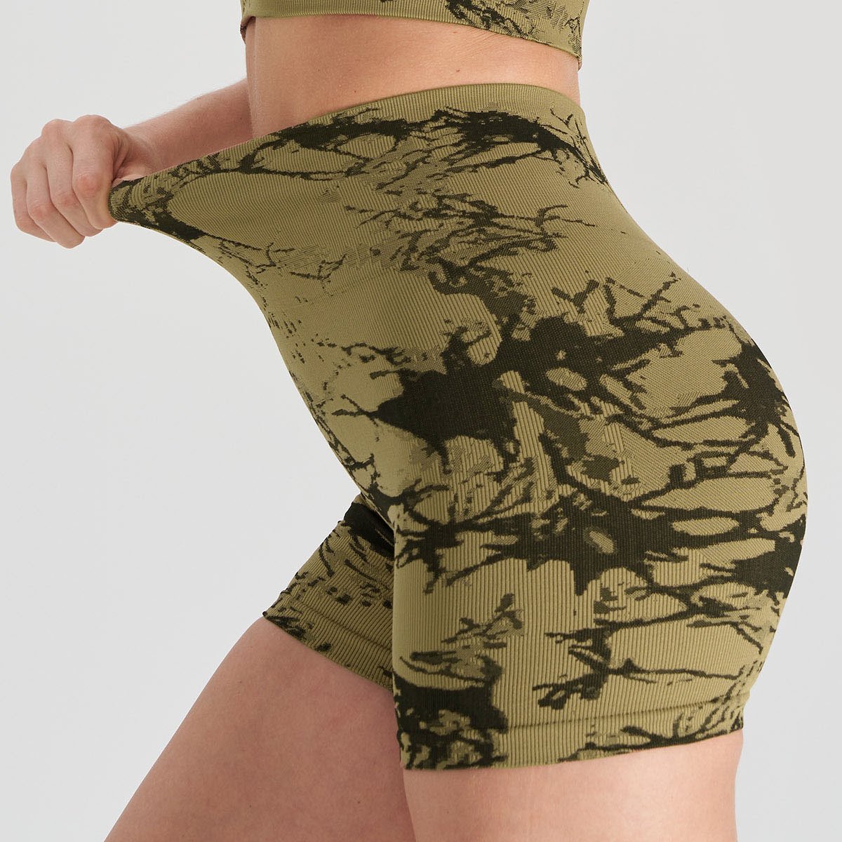 Seamless tie dye pantspeach hip yoga pants women's high-waisted hip lift sports running fitness pants women
