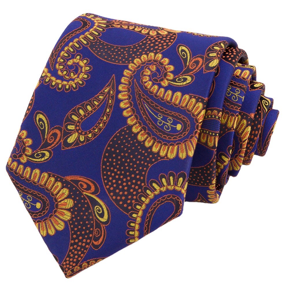 Manxiang Handmade Floral Paisley Microfiber Woven Polyester Custom Ties