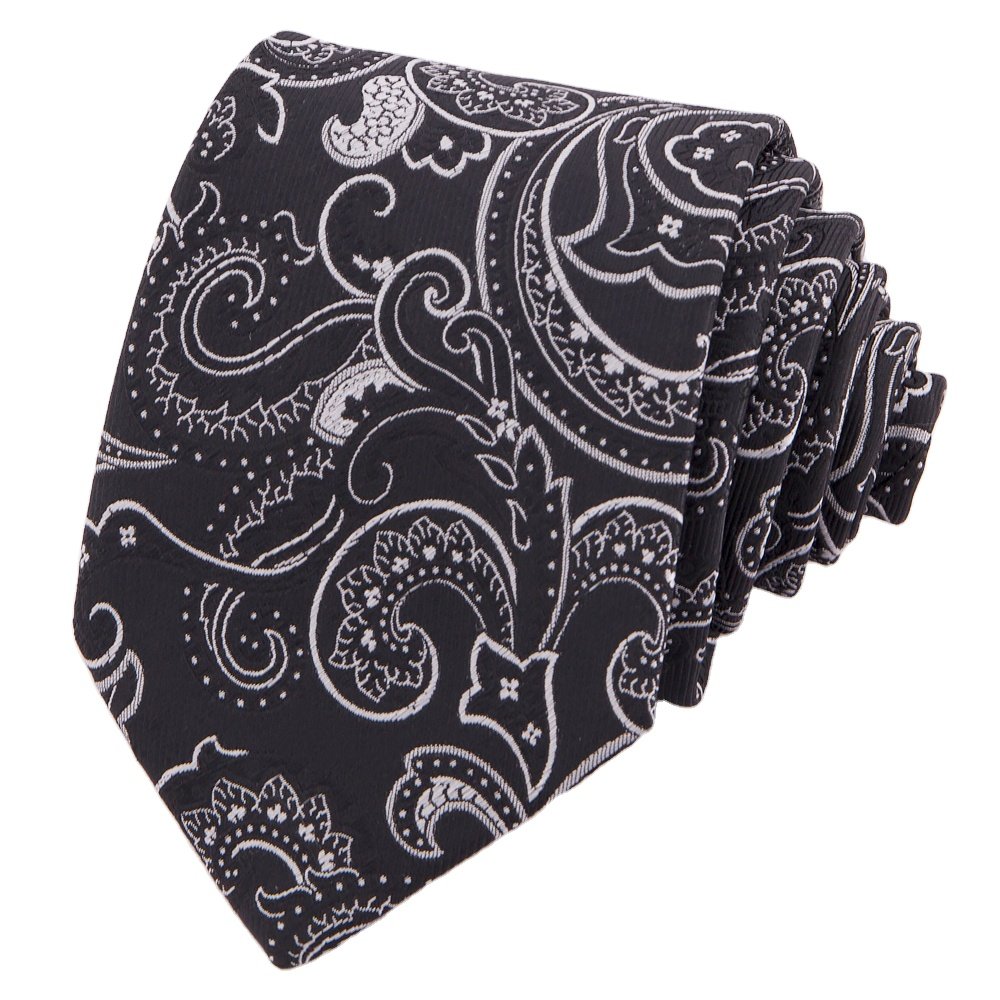 Manxiang Handmade Floral Paisley Microfiber Woven Polyester Custom Ties
