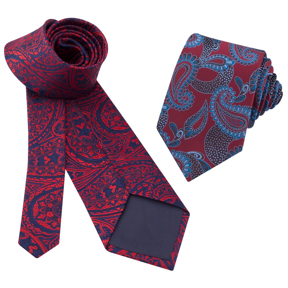 Manxiang Handmade Floral Paisley Microfiber Woven Polyester Custom Ties
