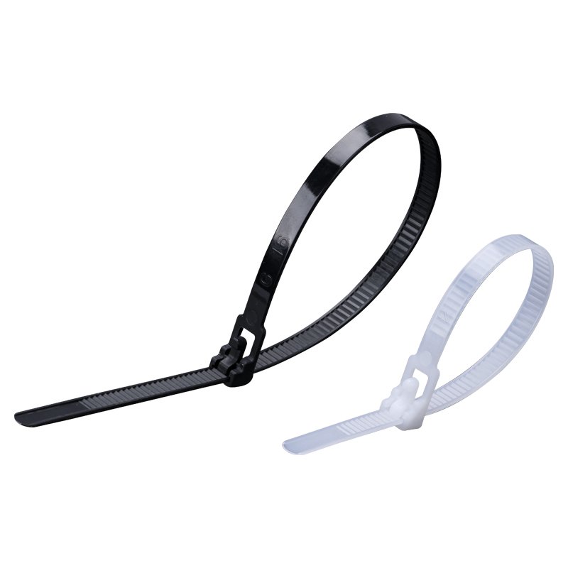 Releasable Reusable Carry Straps Automatic Adjustable Zip Tie Strap Reusable Wire Wraps Nylon Cable Ties