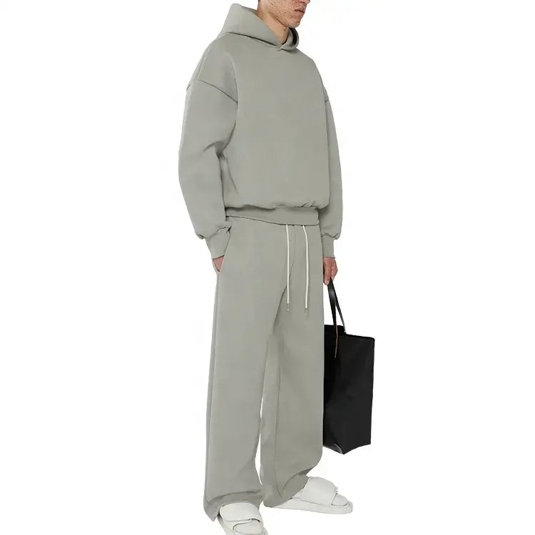 Wholesale Custom heavyweight 500 gsm drop shoulder hoodie clothing manufacturers custom cropped men hoodie