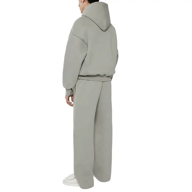 Wholesale Custom heavyweight 500 gsm drop shoulder hoodie clothing manufacturers custom cropped men hoodie