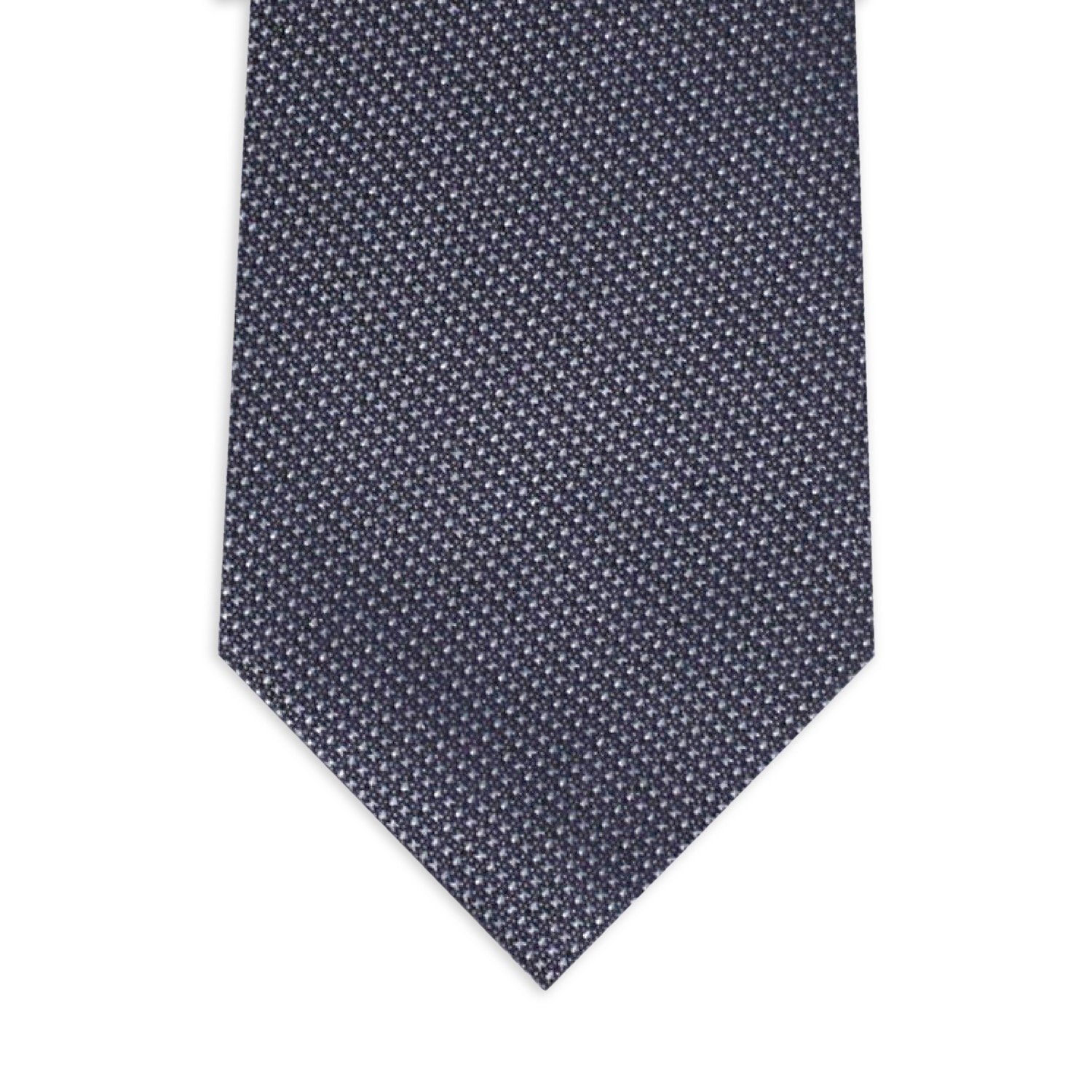 Premium Seven-Fold Silk Ties for Men - Handmade in Italy Tie Napoli Gray - Craftsmanship at Its Best