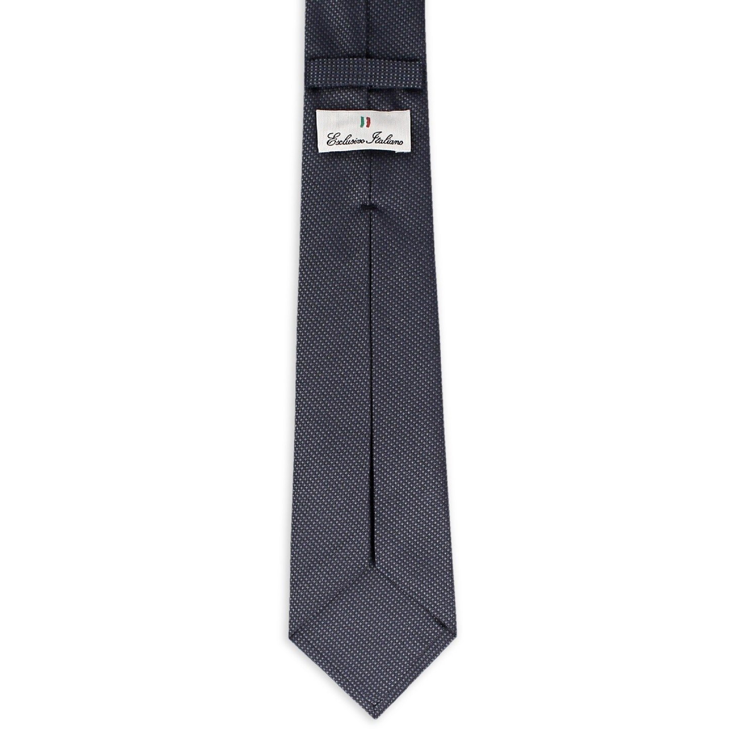 Premium Seven-Fold Silk Ties for Men - Handmade in Italy Tie Napoli Gray - Craftsmanship at Its Best