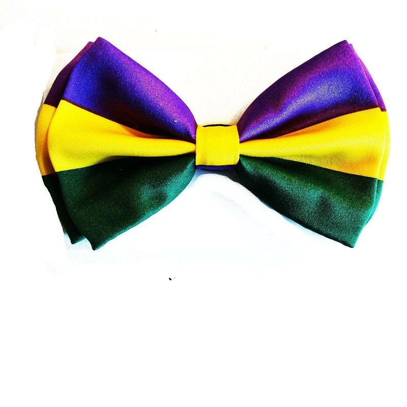 Mardi Gras Sequin Carnival hot-selling jewelry bow tie purple yellow green and gold mixed color all-match bow tie