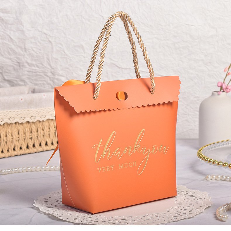 Hot sale pink elegant gift bags thank you party gift bag beautiful wedding gift packaging bags with ribbon bow tie