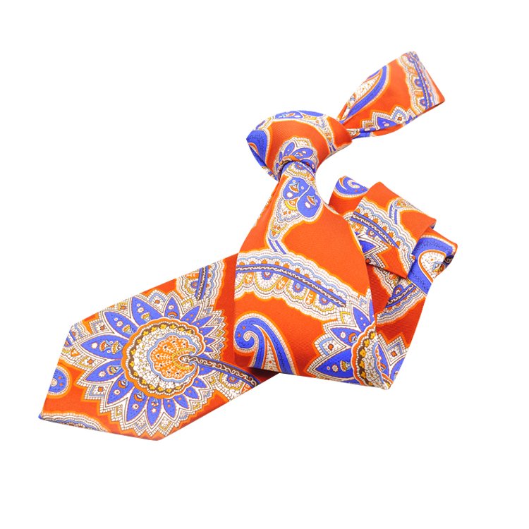 100% Silk Neck Tie Floral Paisley Print Business-Friendly Bridegroom Fashion Silk Ties