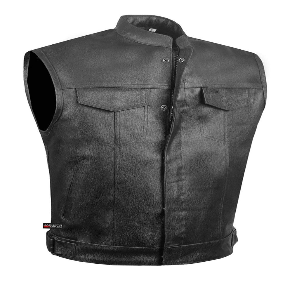 Ladies casual cool fashion snap button mesh lined genuine sheepskin and cowhide leather vest women