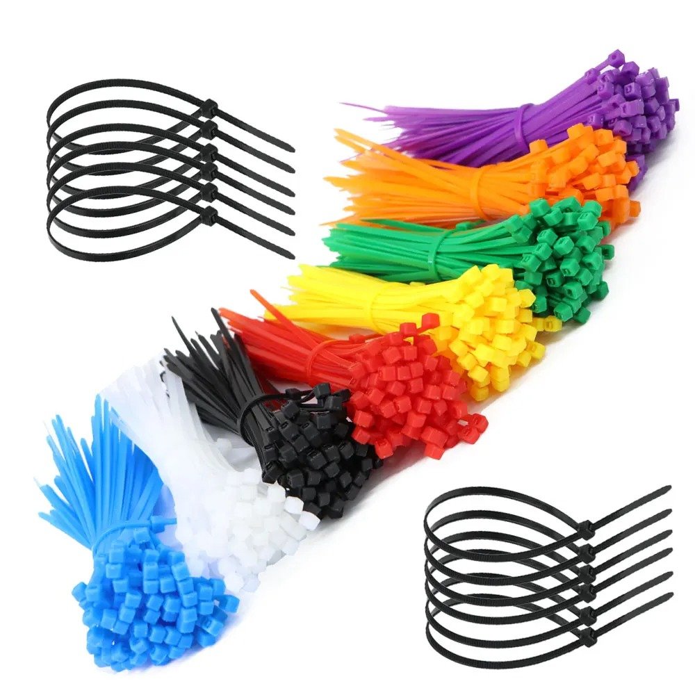Wholesale New Materials Black Anti-Uvstorage Of Wires Organizer Cables Wrap Tie Nylon