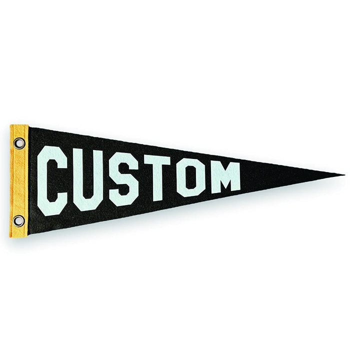 Promotion Low MOQ High Quality Factory Direct Supply Pennant Sport Team Custom Full Color Printing Felt Pennant Flsg Banner