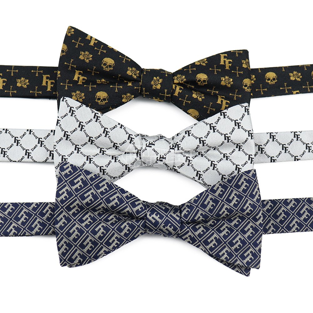 Luxury Silk Floral Bowtie Pre-Tied Skull Bow Tie Men Custom Patterned Luxury Bow Ties With Logo