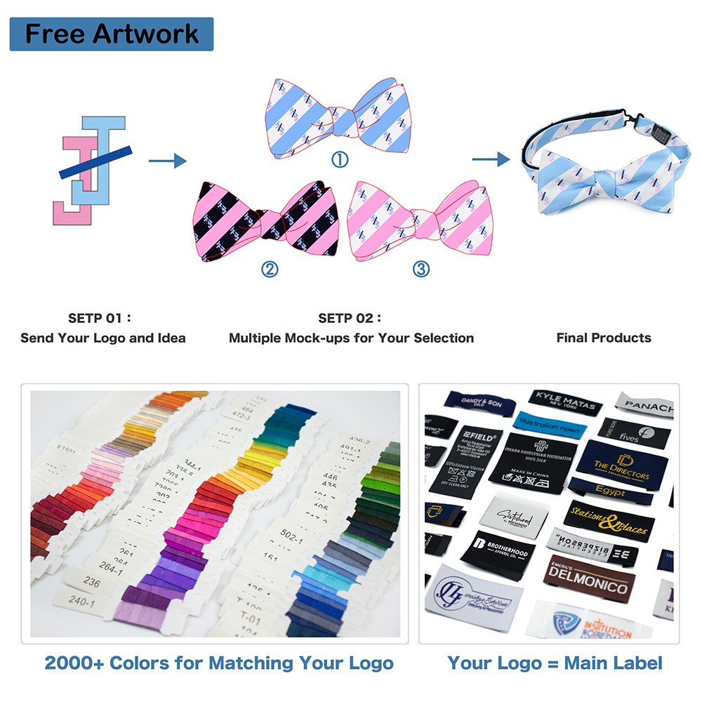 Luxury Silk Floral Bowtie Pre-Tied Skull Bow Tie Men Custom Patterned Luxury Bow Ties With Logo