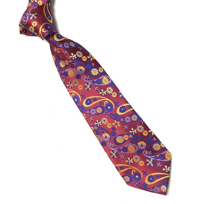 China OEM&ODM Necktie Supplier Mens Novelty Necktie Paisley Floral Ties Wholesale