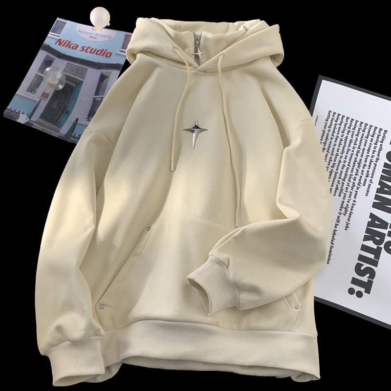 Hot fashion design hiphop hooded sweatshirt American vibe style high street handsome trend casual hoodie
