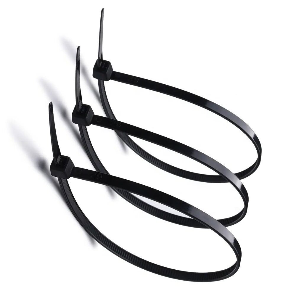 Wholesale Factory Free Sample 100 Pcs Pack Strong Self-Locking Nylon 66 Zip Tie Cable Tie White Plastic Cable Ties