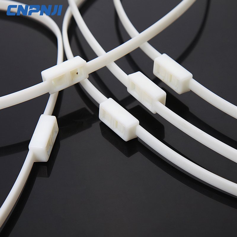 Nylon Cable Ties Handcuffs Plastic Free Sample ROHS Disposable Handcuff Self-locking 100pcs/bag -35- 80 Degree 12*700