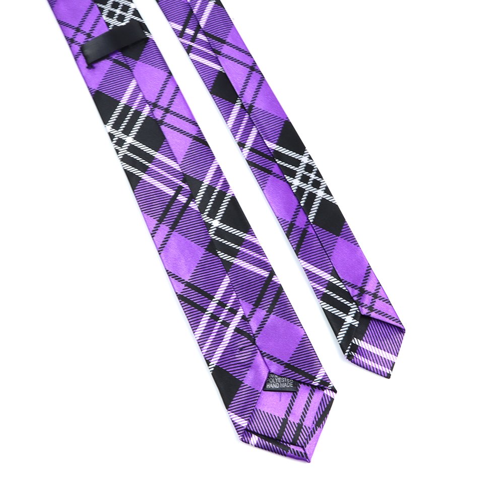 Hot Pink 5cm Wedding Pink Black Green Plaid Checked Ties Wholesale 5cm Polyester Skinny Ties Men