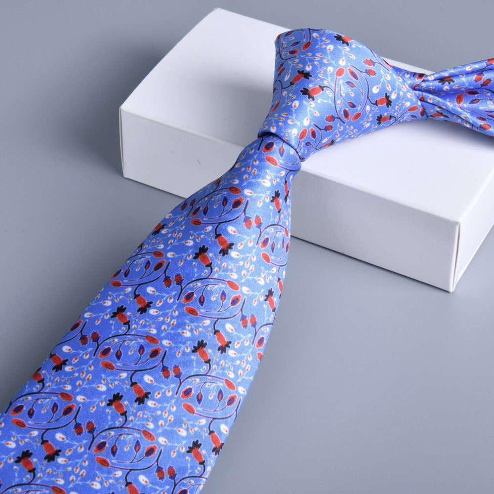 Casual Fashion Business Men Tie Printed New Design Necktie Customized Design Logo Digital Printing Wholesale