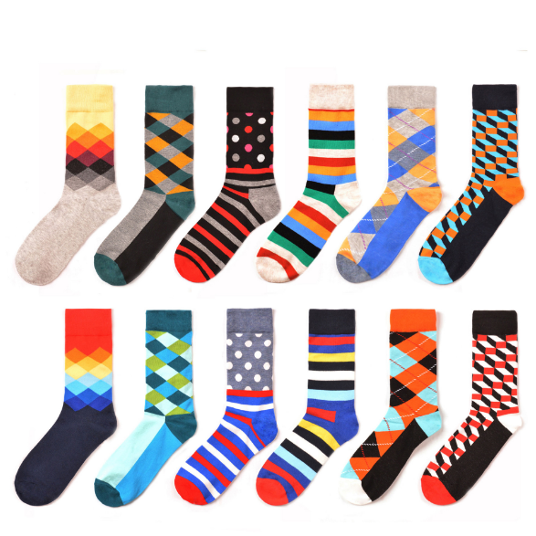 2022 Low MOQ SOXTOWN Sokken Design Custom Chaussette Logo Calcetas Fancy Men Happy Dress Funny Socks