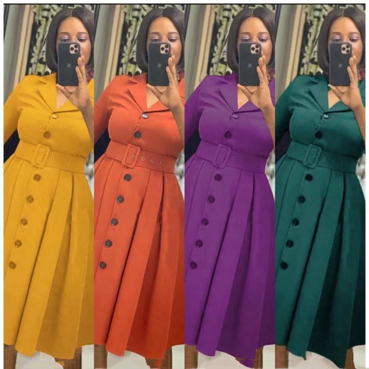 Elegant African Dresses Africa Clothing Office Lady Party Slim Dress Dashiki Ankara Outfits Robe Spring Summer Full for Women