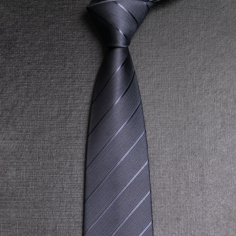 New Arriving Classical Twill Design Men's Formal Tie 8CM Wide Striped Jacquard Neck Tie Wedding Suit Decorations Accessories Tie