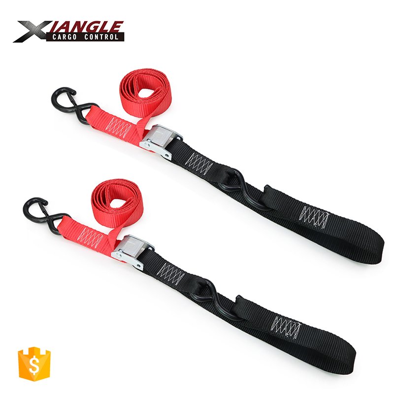 High Quality 1.5 Inch 550kgs Cam Buckle Strap Webbing Motorcycle Tie Down Straps