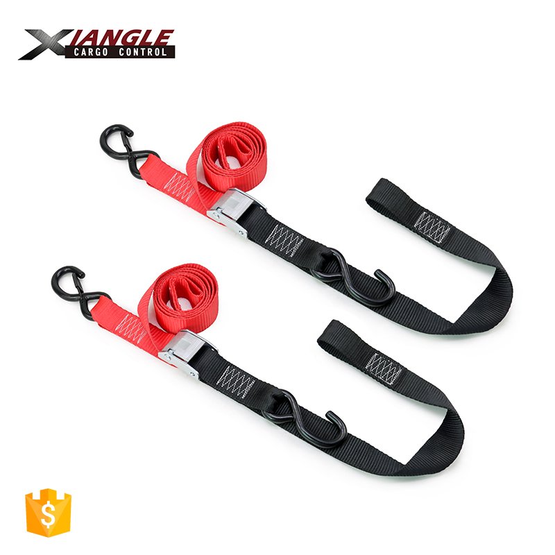 High Quality 1.5 Inch 550kgs Cam Buckle Strap Webbing Motorcycle Tie Down Straps
