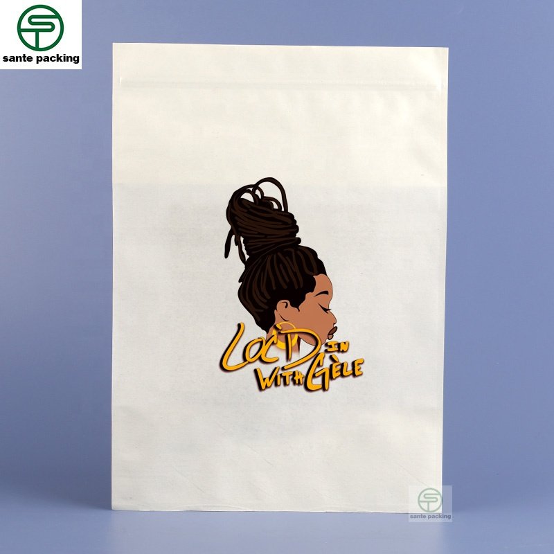 Eco Friendly Sachet Kraft Paper Pouch Baby Teether Packaging Stand Up Ziplock Bag With Clear Window