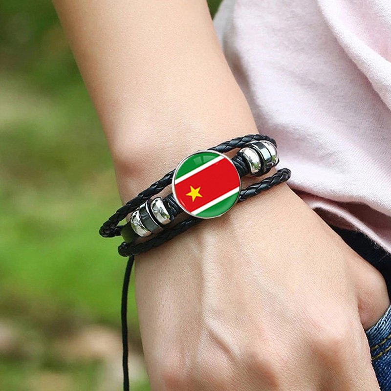 80 Model Caribbean Guadeloupe Flag Map Tie Clip Lapel Pin Ring Brooch Cuff Link Necklace Bracelet Earrings Key Chain Jewelry Set