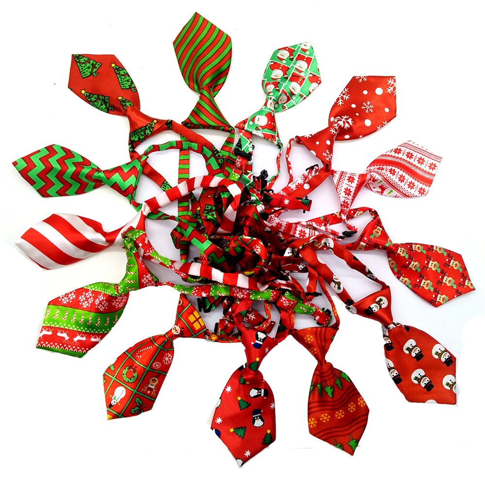Wholesale Adjustable Lazos Para Mascota Pet Ties Dog Cat Neck Tie Christmas Ties for Kids