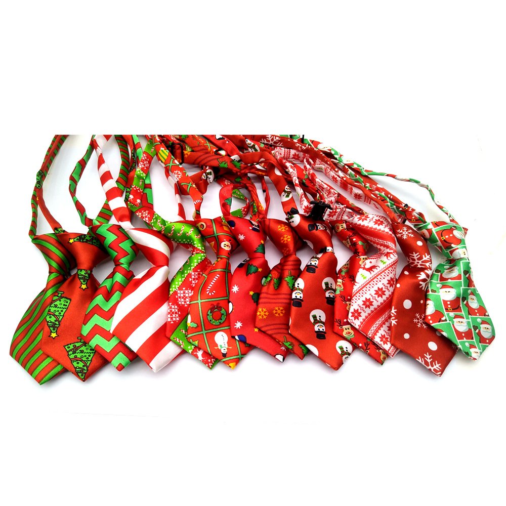 Wholesale Adjustable Lazos Para Mascota Pet Ties Dog Cat Neck Tie Christmas Ties for Kids