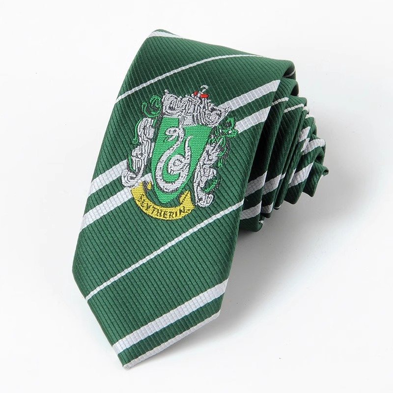 Custom Harry Pote Tie Hogwarts Snake House Slytherin JK House Windhand DK Boys & Girls Kids