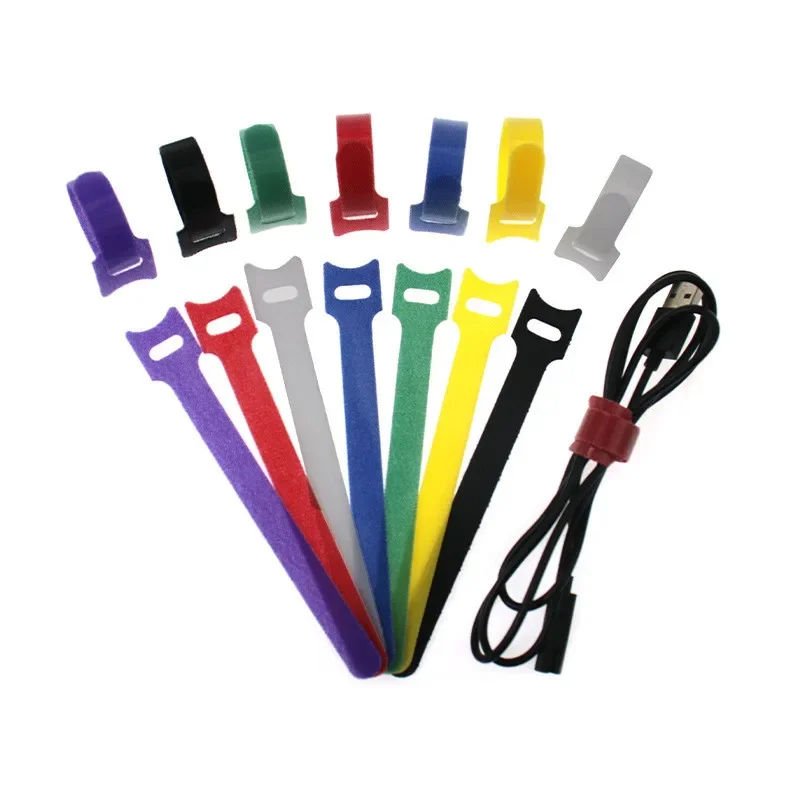 Quality Cable Ties Binding Strap Velcroes 100% Nylon Hook and Loop Velcroes Data Cable Ties Custom Binding Strap Velcroes