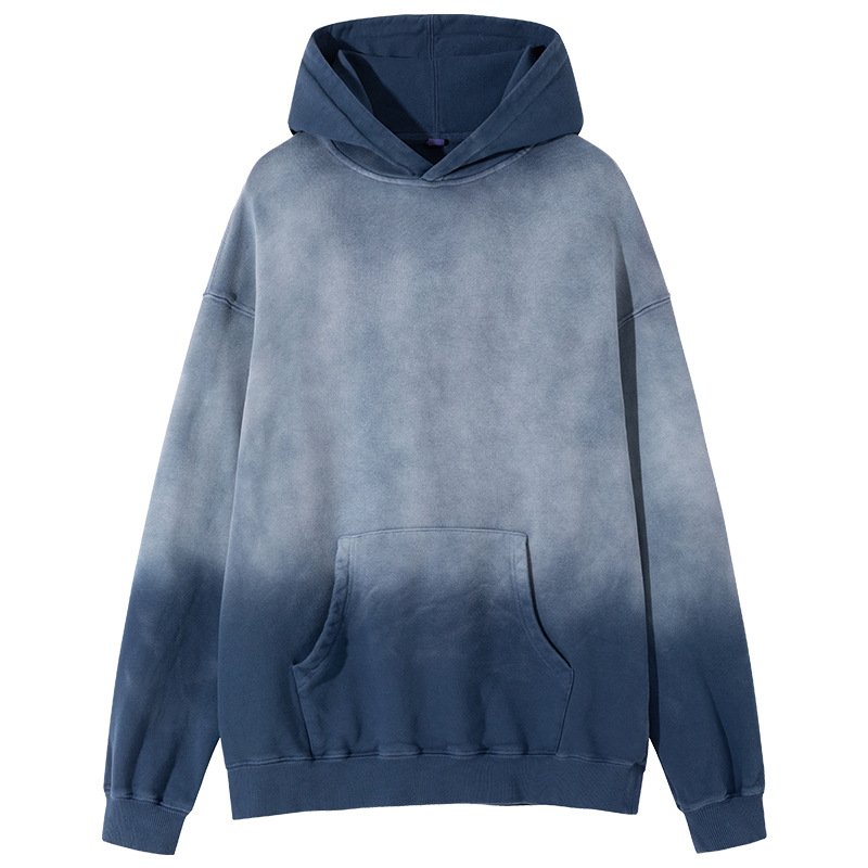 Wholesale Hoodie Tie Dye 3d Print Acid Wash Hoodie Heavyweight Cotton French Terry Tie Dye Hoodie